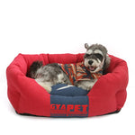 Pet Bed with pillow| Fashion Simple color-Breathable and Removable cover!