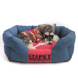 Pet Bed with pillow| Fashion Simple color-Breathable and Removable cover!